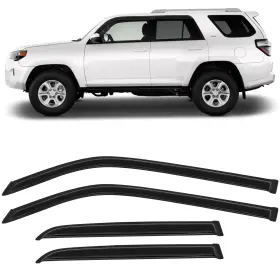 Fl984838916770211t Flatroad Sun/rain Guard Outside Mount Tape-on Window Visor For 10-20 Toyota 4runner Sport