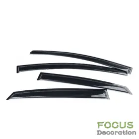 Fd655968dn Focus-decoration For Nissan Sentra 2013-2018 2019 Smoke Sun Rain Vent Guards Shade Window Visors