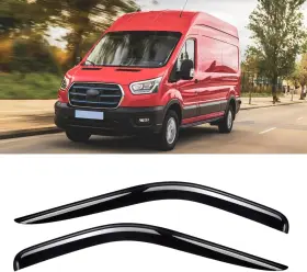 110202 Ford Window Rain Guards For 2014-2024 Transit Visor Guard Vent Wind Shade