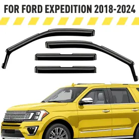 Ag0800 Ford Rain Guards Vent Visors Shade For 2018-2024 Expedition