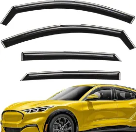 Ag1013 Ford Side Window Deflectors Rain Guards For 2021-2026 Mustang Mach E