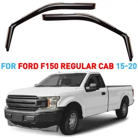 Gw0902 Ford Side Window Deflectors Rain Guards For 2015-2020 F-150 Regular Cab
