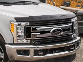 Hc3z-16c900-c Ford New Oem Black Lexan Hood Deflector Bug Shield F250 F350 17-22