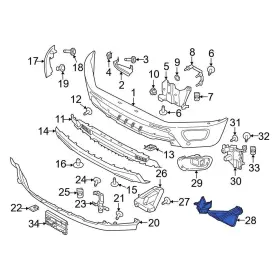 Kb3z17778a Ford Oe For Ranger 2019-2023 Front Right Stone Deflector