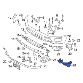 Kb3z17779a Ford Oe For Ranger 2019-2023 Front Left Stone Deflector