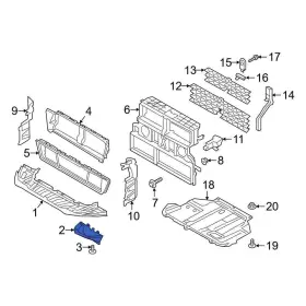 Kt1z16b075a Ford Oe For Transit Connect 2019-2020 Front Left Stone Deflector