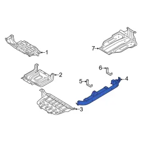 Nl3z99292a23aa Ford Oe For F-150 Lightning 2024 Center Left Stone Deflector