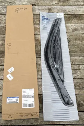 Vgc3z-18246-c Ford F-250 F-350 Oem Smoke Side Window Deflector Kit 4-pc Crew Cab