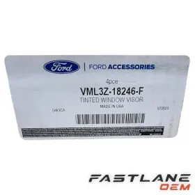 Vml3z-18246-f Ford 2023-2024 F-150 Smoke Side Window Deflectors New Oem