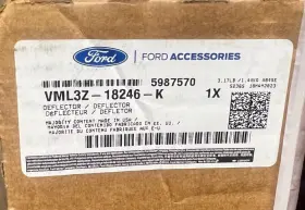Vml3z-18246-k Ford 17-24 Super Duty Oem Low Profile Window Deflectors Visors 4pc