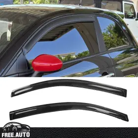 Wd-fat50012 Free-auto802 Window Visors Fits 12-19 Fiat 500 2pcs Side Sun Rain Vent Guard Shield Acrylic Wd-fat50012 Free-auto802 Window Visors Fits 12-19 Fiat 500 2pcs Side Sun Rain Vent Guard Shield Acrylic