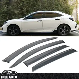 Wd-hc175oe Free-auto802 Window Visors Fits 17-21 Honda Civic 10th Gen X Hb5 Smoke Acrylic Sun Deflector Wd-hc175oe Free-auto802 Window Visors Fits 17-21 Honda Civic 10th Gen X Hb5 Smoke Acrylic Sun Deflector