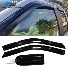 Fz-wd-ff15015sc Free-motor802 For 15-25 F150 17-24 F250-f450 Supercab Extended Window Visors Rain Guard Shade