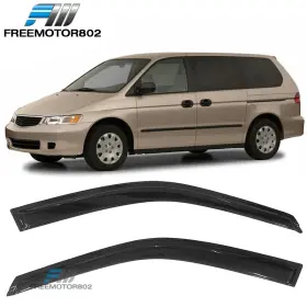 Fz-wd-ho99 Free-motor802 Fit 99-04 Honda Odyssey 5dr Slim Style Smoke/tinted Window Visors Rain Sun Guard