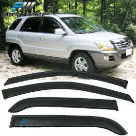 Fz-wd-kspt05 Free-motor802 Window Visors Fits 05-10 Kia Sportage Rain Sun Guard Deflector