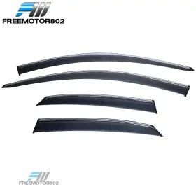 Fz-wd-lnx15-ch-pc Free-motor802 Fits 15-21 Lexus Nx200t Nx300 Nx300h Az10 Window Visors With Chrome Polycarbonate
