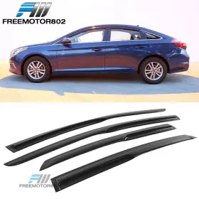 Fz-wdm-hyso15 Free-motor802 Fits 15-19 Hyundai Sonata Mugen Style Acrylic Window Visors Shade Vent Guard 4pc