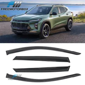 Fz-wd-cvtrax24 Freemotor802 Fits 24-26 Chevrolet Trax Tape-on Window Visors Vent Rain Sun Guards Deflectors