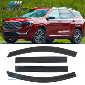 Fz-wd-gter18 Freemotor802 Fits 18-24 Gmc Terrain 4pcs Window Visors Sun Guards Rain Deflectors Vent Shade