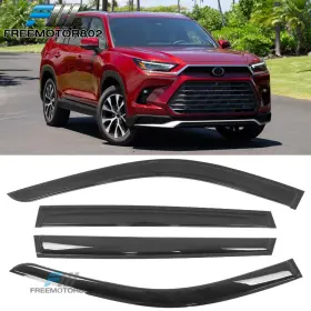 Fz-wd-ltx24 Freemotor802 Fits 24-25 Lexus Tx350 Toyota Grand Highlander Tape-on Window Visors Rain Guards