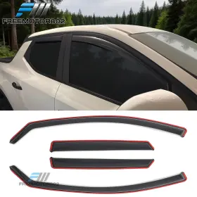 Freemotor802 Fz-wdic2-hysc22-a Fits 22-26 Hyundai Santa Cruz Window Visors Vent Rain Guard Sun Shade In-channel