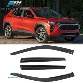 Fz-wdm-cvtrax24 Freemotor802 Fits 24-26 Chevy Trax Mugen Style Acrylic Window Visor Rain Sun Guards 4pcs Set