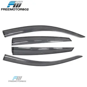 Fz-wdm-hc164 Freemotor802 Fits 16-21 Civic Sedan Mugen Transparent Smoke Window Visor Rain Sun Deflector