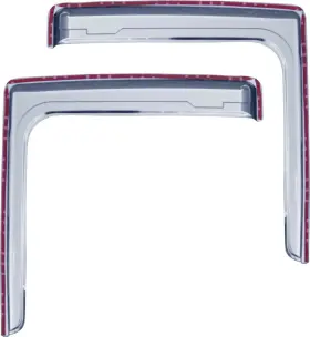 15109 Freightliner Driver/passenger Chrome Side Vent Visors For 2008-2017 Cascadia