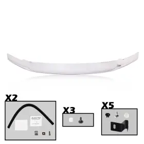 Alo121151 G-plus New Fit For 17-20 Ford F250 F350 Super Duty Hood Deflector Bug Shield Chrome