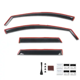 Alo841087 G-plus Fit For 2022-2026 Hyundai Santa Cruz Window Visors Deflectors Sun Rain Guards