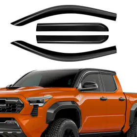 9994115-n Gearmeister Rain Guards Compatible 2024-2025 Toyota Tacoma Tape On Black 4 Pcs 2024-2026