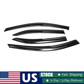Cam0711 Geartronics Wind Deflector For Toyota Camry 2007-2011 Jdm Tape-on 3d Wavy Mugen Style 4pcs
