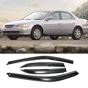 Fgert2560117visort4r Gearzaar Fits 98-02 Honda Accord Sedan 4pcs Window Visors Vent Rain Guard 3d Mugen