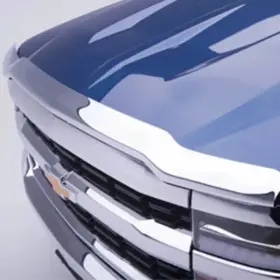 19352901 Gm New Oem Chrome Molded Hood Protector Silverado 1500 2016-2019