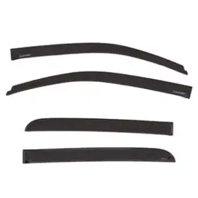 19367038 Gm Oem Tape-on Window Weather Deflectors In Textured Black By Lund
