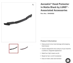 19420502 Gm Genuine Hood Deflector Aeroskin By Lund Fits 2021-2025 Yukon/yukon Xl 19420502 Gm Genuine Hood Deflector Aeroskin By Lund Fits 2021-2025 Yukon/yukon Xl