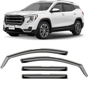 618091 Gmc Sun Rain Visors Wind Guards For 2018-2024 Terrain Shatterproof