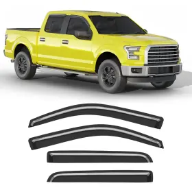 Goholy-b11-a Goholy Extra-thick Window Rain Guard Fit For 2009-2014 F150 Supercrew Black Goholy-b11-a Goholy Extra-thick Window Rain Guard Fit For 2009-2014 F150 Supercrew Black