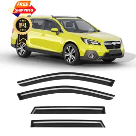 Goholy-b13-a Goholy Low-profile Window Rain Guard Fit For 2015-2019 Subaru Outback Black