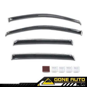 Gone-auto Ga304868 In-channel Window Visors Fit For 15-22 Chevy Colorado Gmc Canyon Crew Cab Guards