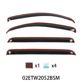 Go2601041316 Goneparts In-channel Ventvisor Window Rain Guards Fit For 2007-2021 Toyota Tundra Crewmax