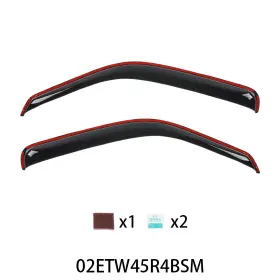 Go2601041343 Goneparts 2pcs In-channel Ventvisor Window Deflectors Fit For 1996-2024 Chevy Express