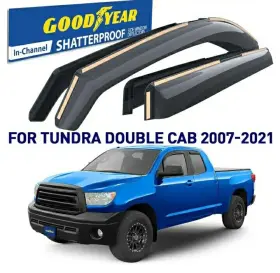 Goodyear 810012115575 Window Sun Visors For 2007-2021 Toyota Tundra Double Cab