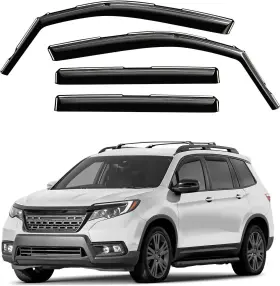 Goodyear 840233261256 In-channel Window Deflectors Rain Guards For 2019-2025 Honda Passport