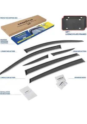 Gy003279 Goodyear Side Window Deflectors Rain Guards For 2013-2018 Toyota Rav4 Shatterproof