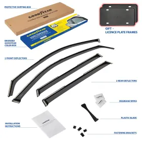 Gy003487 Goodyear Shatterproof 4 Pc Window Deflectors 2021-2022 Hyundai Palisade