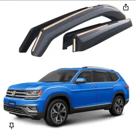 Gy00701 Goodyear Shatterproof In-channel Window Deflectors For 2018-2024 Vw Atlas Gy00701 Goodyear Shatterproof In-channel Window Deflectors For 2018-2024 Vw Atlas