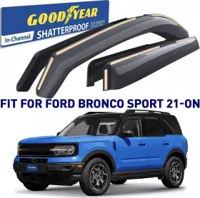 Gy007894 Goodyear Ford Bronco Sport 2021-2024 Side Window Rain Wind Deflector Visor 4pc Plz Read