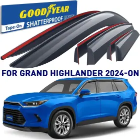 Gy008424 Goodyear 2024 2025 Toyota Grand Highlander Side Window Deflectors Rain Guards Visors