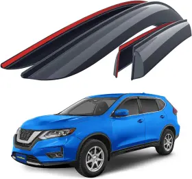 Gy008529 Goodyear Shatterproof Side Window Deflectors For Nissan Rogue 14-20 4pc